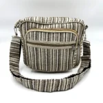 Handmade Beige Himalayan Crossbody Bag