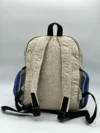 Handmade Colorful Owl Hemp Backpack