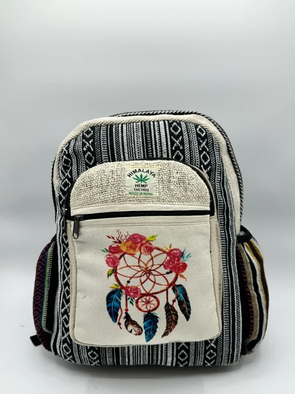 Handmade Dreamcatcher Hemp Backpack