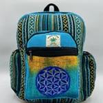 Himalayan Flower of Life Hemp Backpack