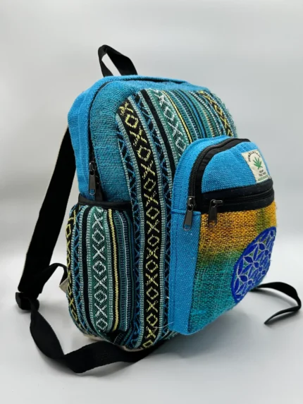 Himalayan Flower of Life Hemp Backpack