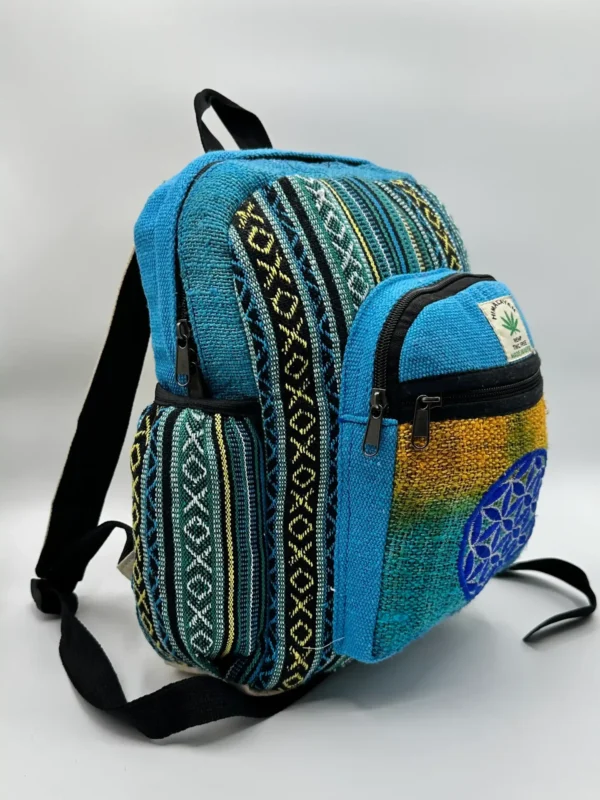 Himalayan Flower of Life Hemp Backpack