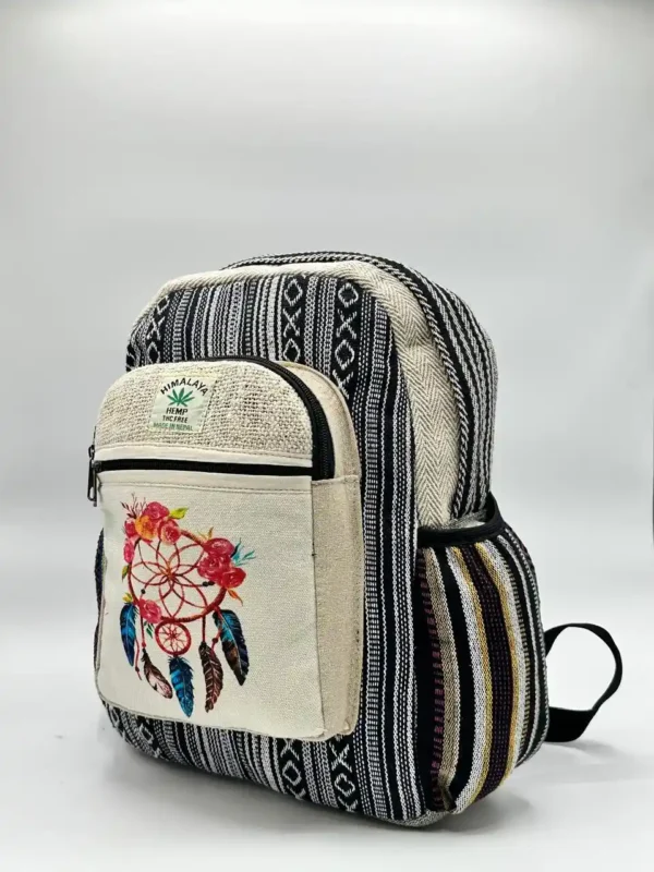 Handmade Dreamcatcher Hemp Backpack