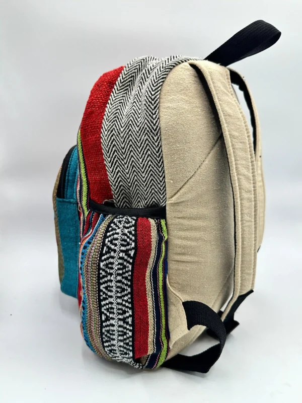 Hippie Mushroom Print Hemp Backpack