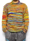 Unisex Rainbow Stripe Woolen Sweater