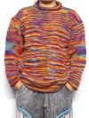 Bohemian Rainbow Woolen Sweater