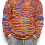 Bohemian Rainbow Woolen Sweater