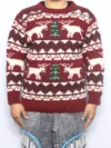 Nordic Reindeer Woolen Sweater