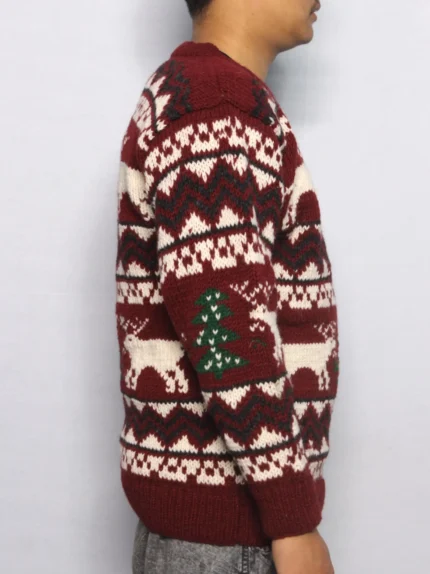 Nordic Reindeer Woolen Sweater