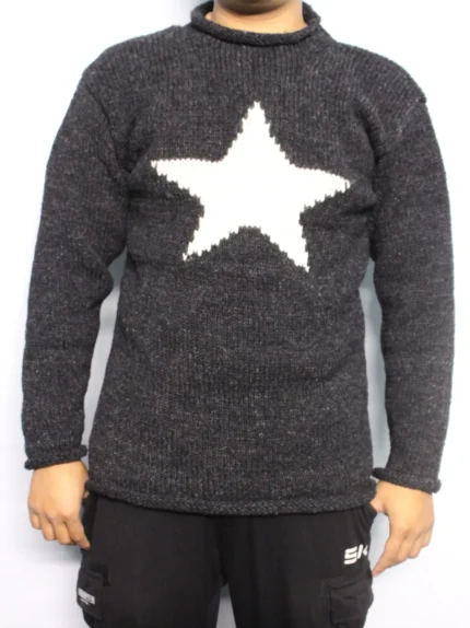 Winter Chunky Star Woolen Sweater