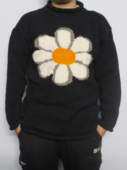 Artisan Handmade Floral Woolen Sweater