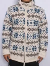 Handknit Nordic Snowflake Woolen Jacket