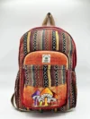 Mushroom Embroidery Hemp Backpack