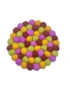 Handmade Multicolor Felt Ball Coaster