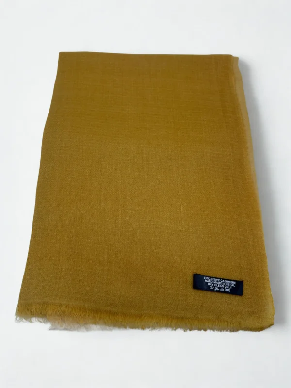 Mustard Beige Shaded Pashmina Stole