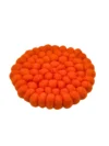 Handmade Orange Felt Ball Coaster