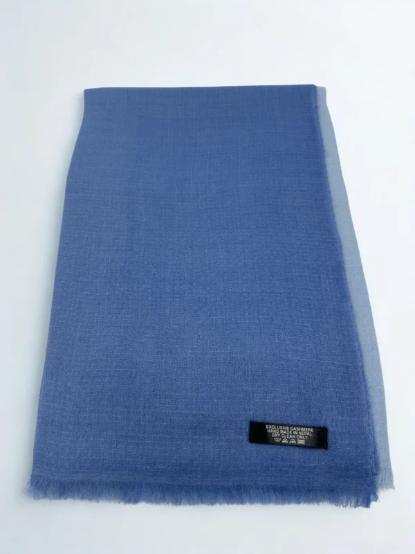 Slate Blue Shaded Pashmina Stole