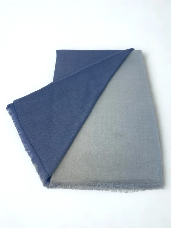 Slate Blue Shaded Pashmina Stole