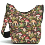 Enchanted Mushroom Print Shoulder Bag