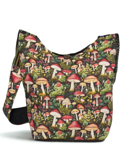 Enchanted Mushroom Print Shoulder Bag