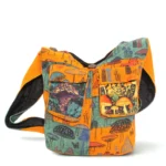 Mushroom Print Boho Crossbody Bag